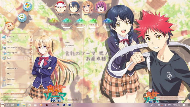 Windows10 萌化电脑主题 食戟之灵