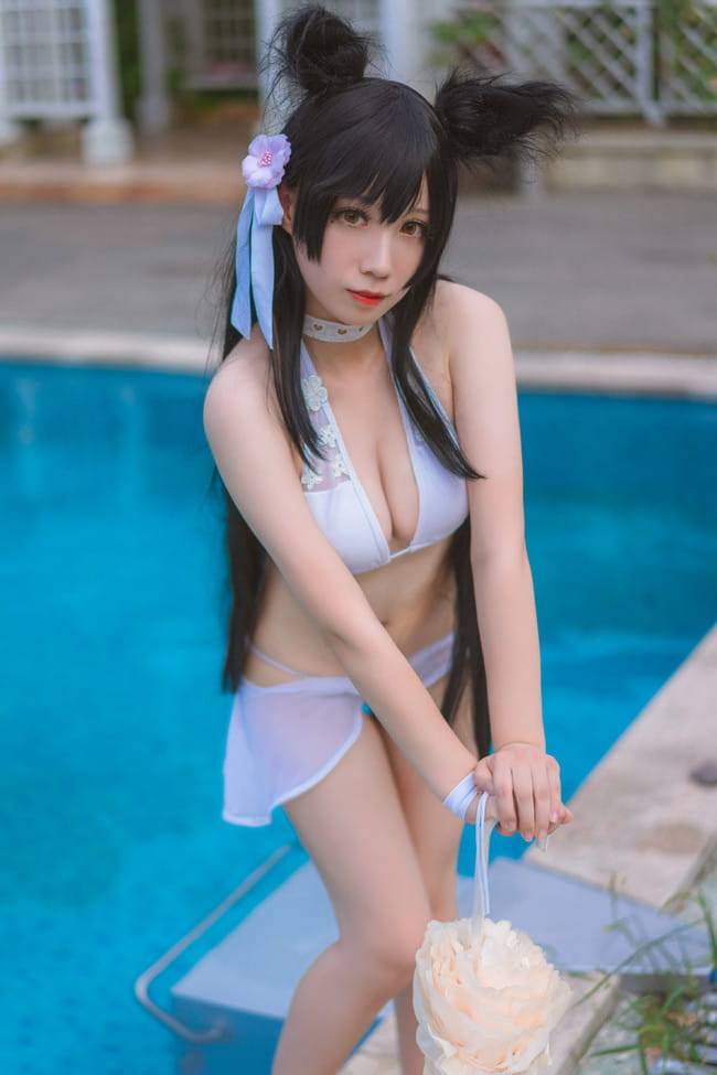 【cos正片】碧蓝航线 爱宕水着cos(1)