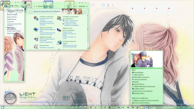 Windows7 萌化电脑主题 闪烁的青春