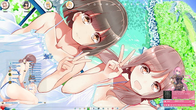 Windows7 萌化电脑主题 遥的接球