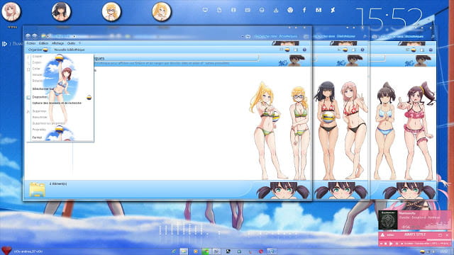 Windows7 萌化电脑主题 遥的接球