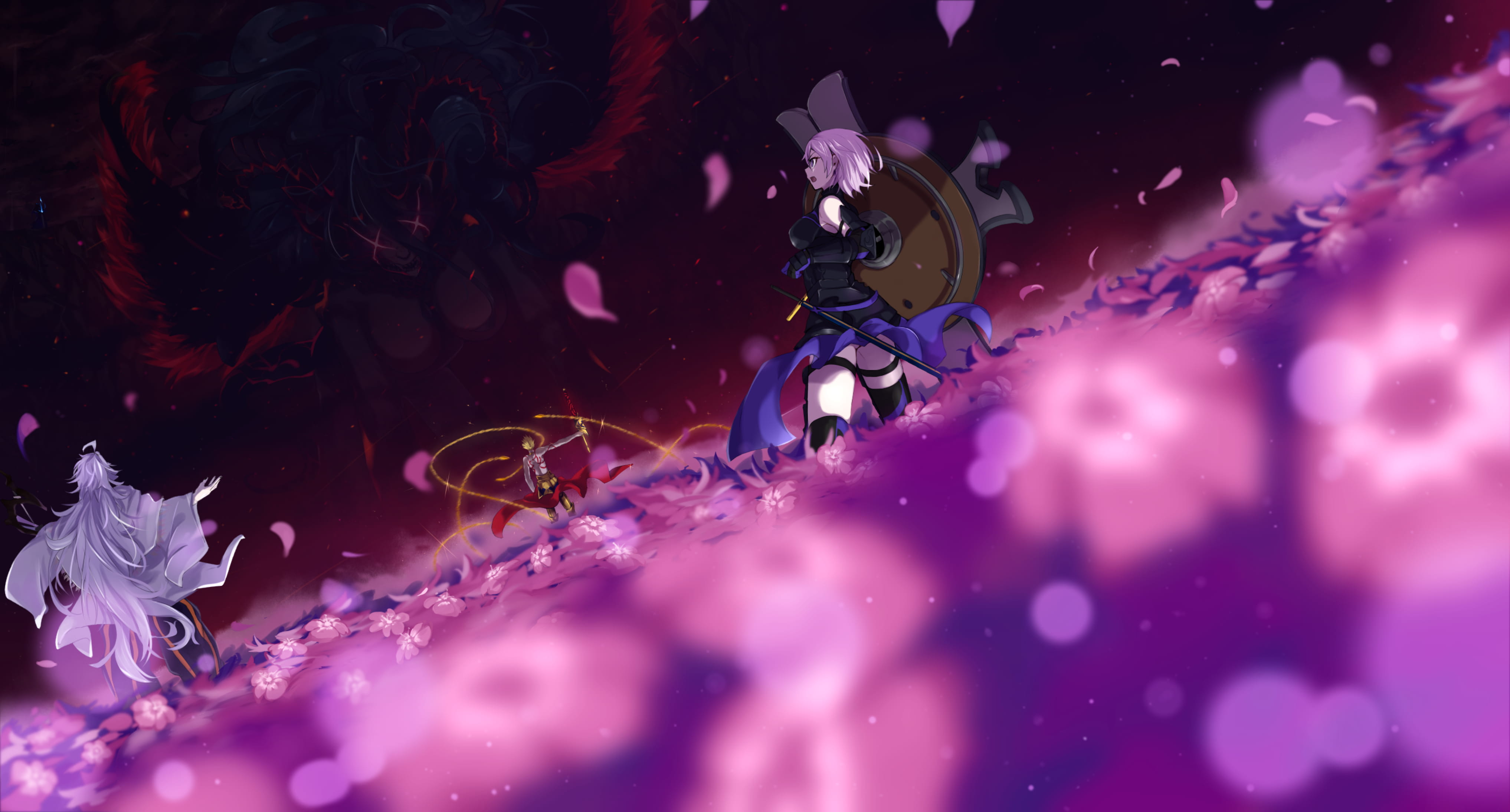 Fate/Grand Order 盾娘 玛修·基列莱特动漫电脑壁纸下载(1)