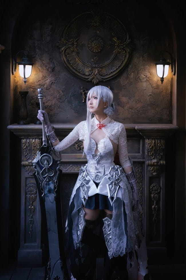 【cos正片】纯白衣裙即忠义之证