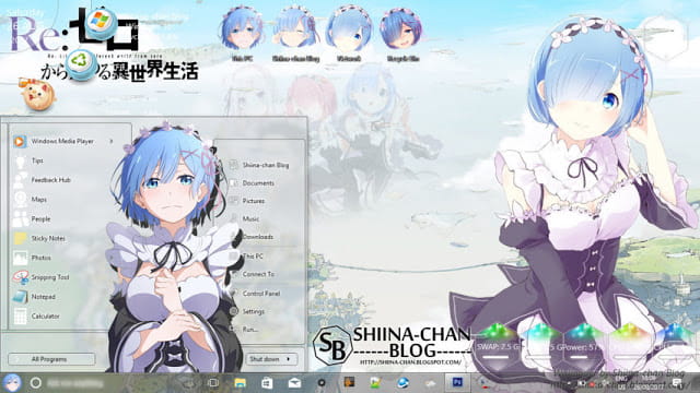 Windows10 萌化电脑主题 从零开始的异世界生活 蕾姆