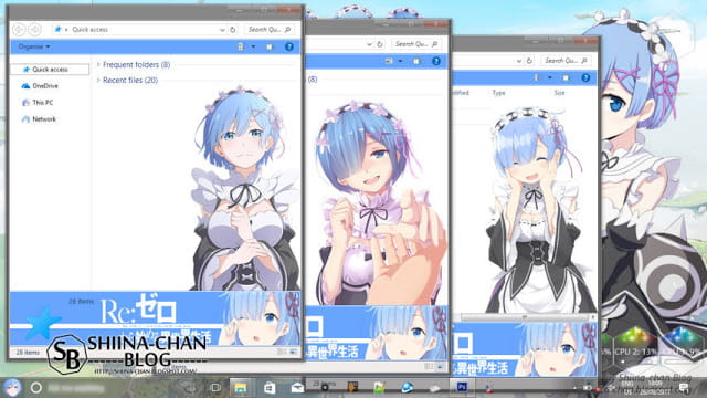 Windows10 萌化电脑主题 从零开始的异世界生活 蕾姆