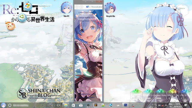 Windows10 萌化电脑主题 从零开始的异世界生活 蕾姆