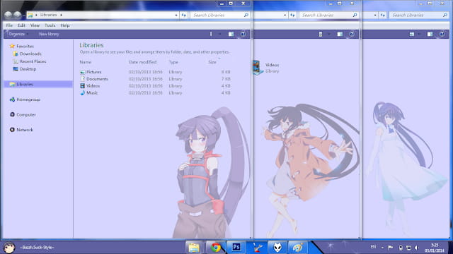 Windows7 萌化电脑主题 记录的地平线 晓