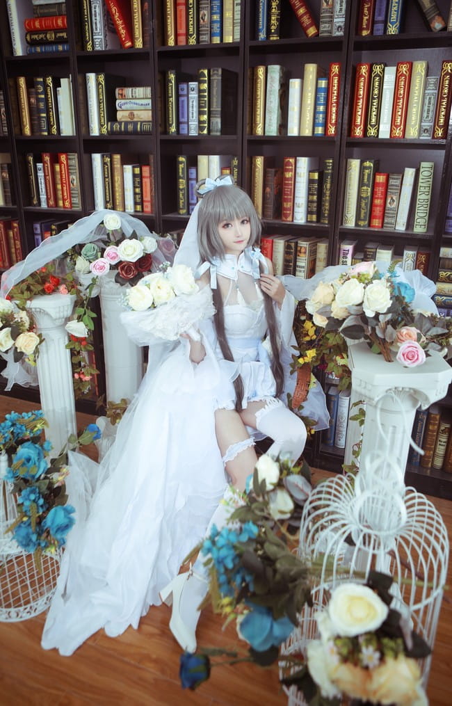 VOCALOID 南北组 洛天依 乐正绫 言和 花嫁 cosplay