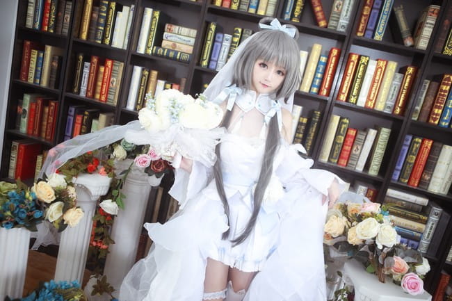 VOCALOID 南北组 洛天依 乐正绫 言和 花嫁 cosplay