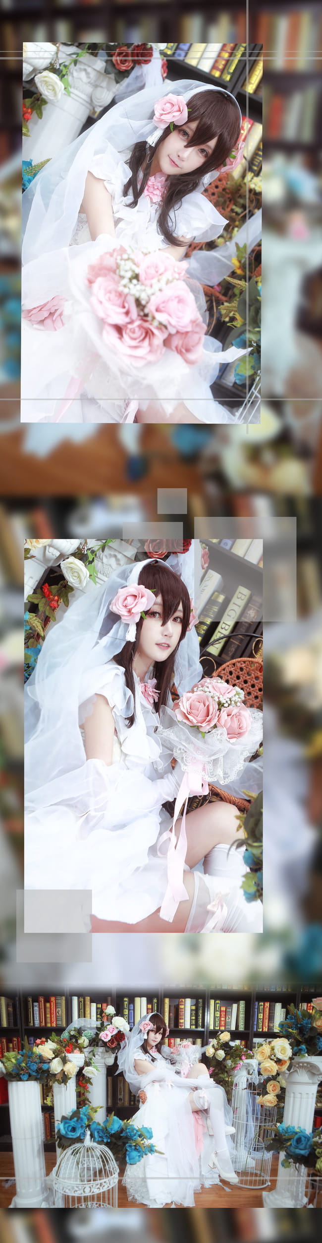 VOCALOID 南北组 洛天依 乐正绫 言和 花嫁 cosplay