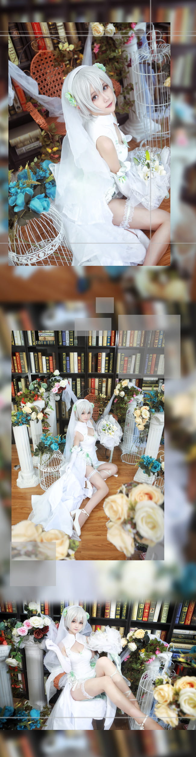 VOCALOID 南北组 洛天依 乐正绫 言和 花嫁 cosplay