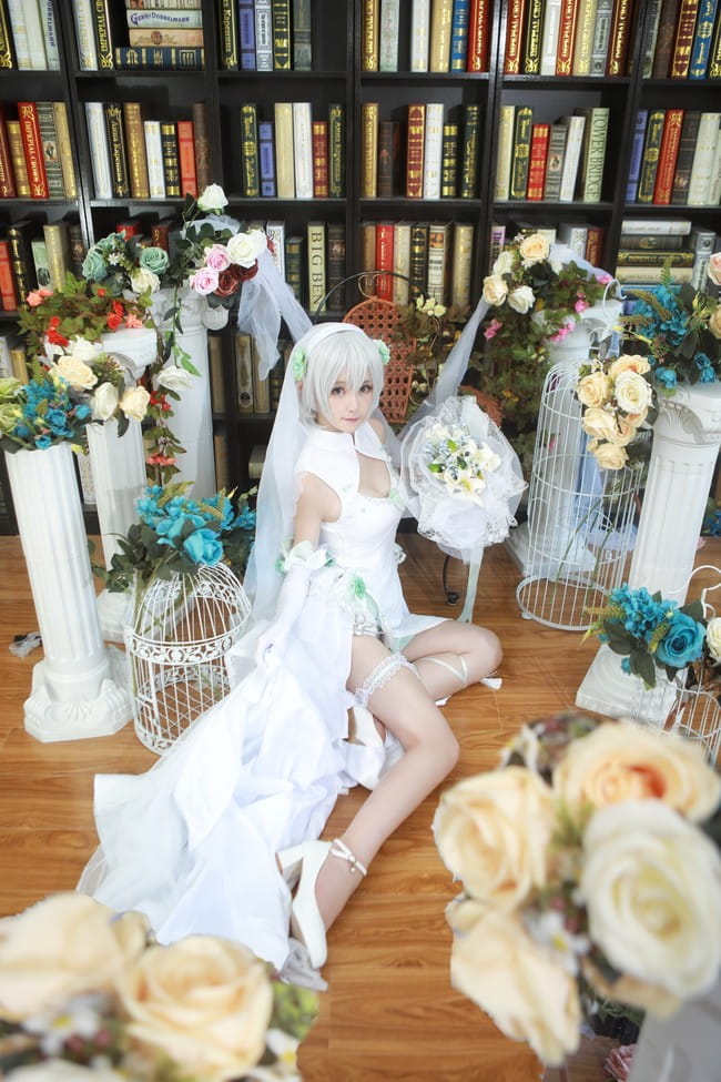 VOCALOID 南北组 洛天依 乐正绫 言和 花嫁 cosplay