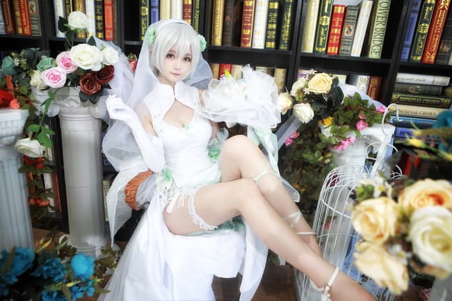 VOCALOID 南北组 洛天依 乐正绫 言和 花嫁 cosplay