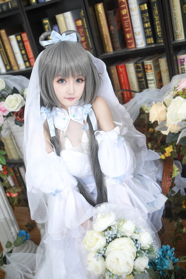 VOCALOID 南北组 洛天依 乐正绫 言和 花嫁 cosplay