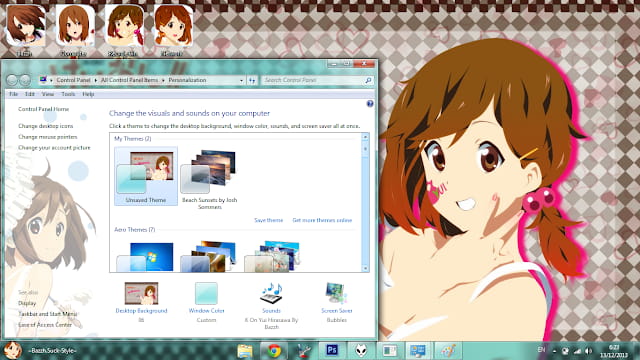 Windows7 萌化电脑主题 轻音少女