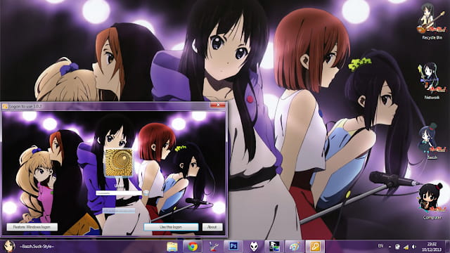 Windows7 萌化电脑主题 轻音少女