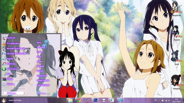 Windows7 萌化电脑主题 轻音少女