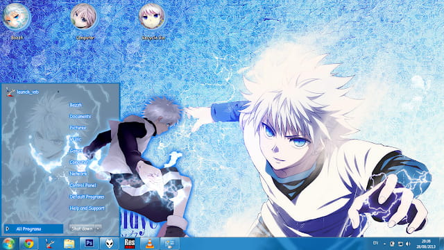 Windows7 萌化电脑主题 全职猎人 奇牙
