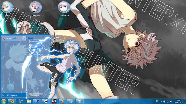 Windows7 萌化电脑主题 全职猎人 奇牙