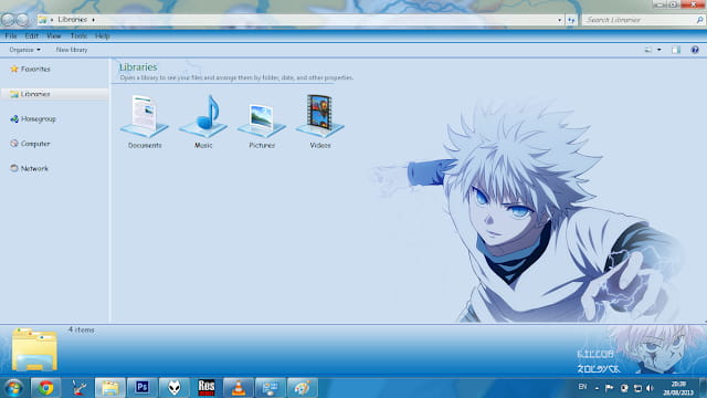 Windows7 萌化电脑主题 全职猎人 奇牙