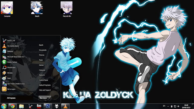 Windows7 萌化电脑主题 全职猎人 奇牙