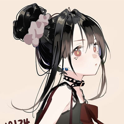 淑女只让她心仪的人摸她的头发 高清唯美动漫女生头像