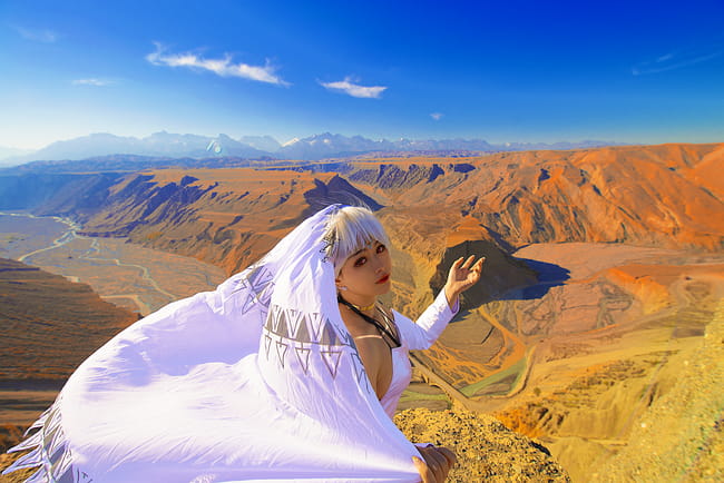 Fate/Grand Order 黑皮 阿提拉 旅拍 cosplay