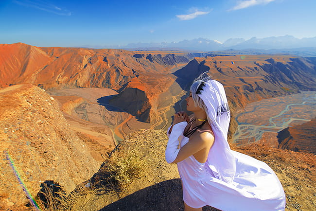 Fate/Grand Order 黑皮 阿提拉 旅拍 cosplay