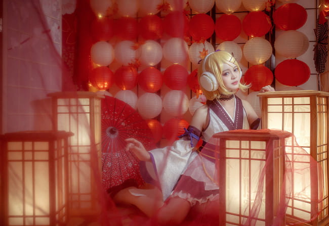 VOCALOID 镜音双子 萌妹 正太 cosplay