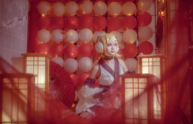 VOCALOID 镜音双子 萌妹 正太 cosplay