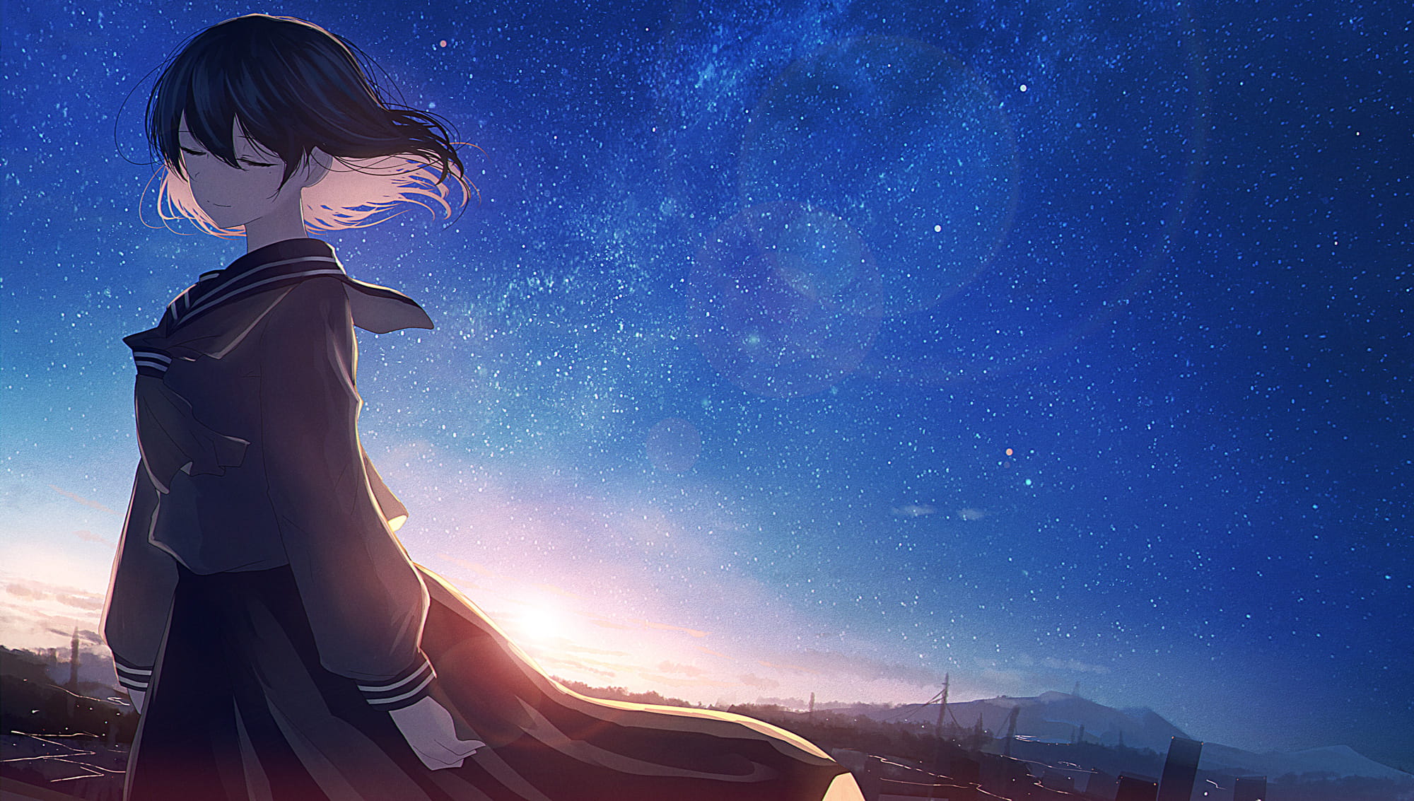 太阳每天都会为你照亮前进的道路 动漫壁纸20180930期(1)