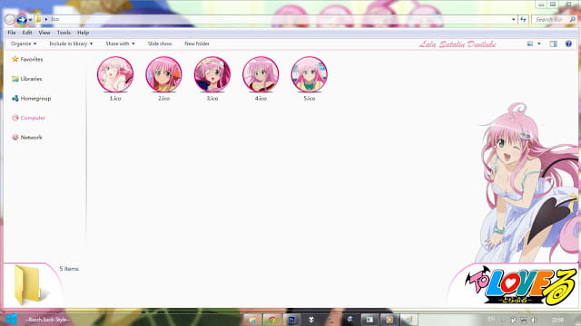 Windows7 萌化电脑主题 出包王女 菈菈·萨塔琳·戴比路克