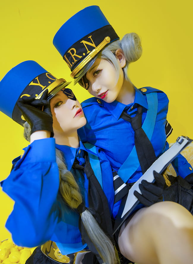 女神异闻录5 白丝 双子 制服 cosplay