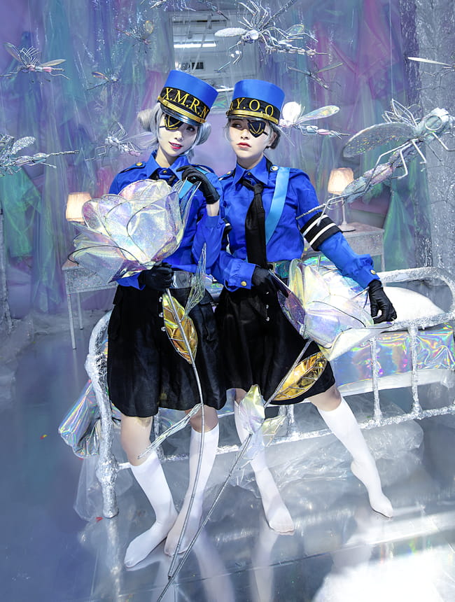 女神异闻录5 白丝 双子 制服 cosplay