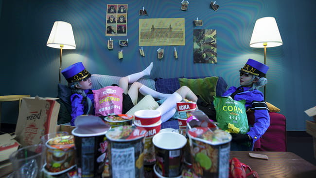 女神异闻录5 白丝 双子 制服 cosplay