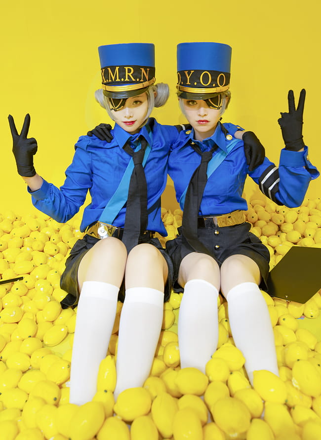 女神异闻录5 白丝 双子 制服 cosplay