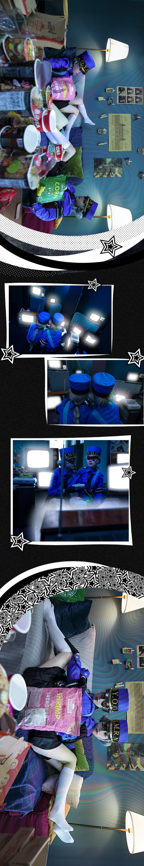 女神异闻录5 白丝 双子 制服 cosplay