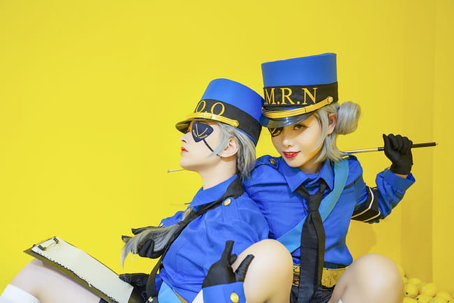 女神异闻录5 白丝 双子 制服 cosplay