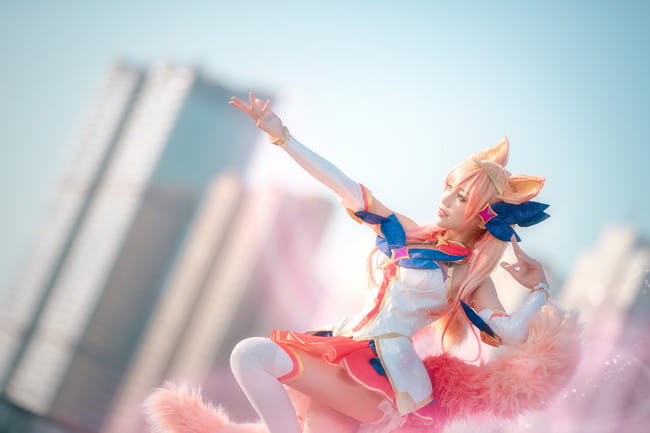 英雄联盟 星之守护者 九尾妖狐阿狸 cosplay