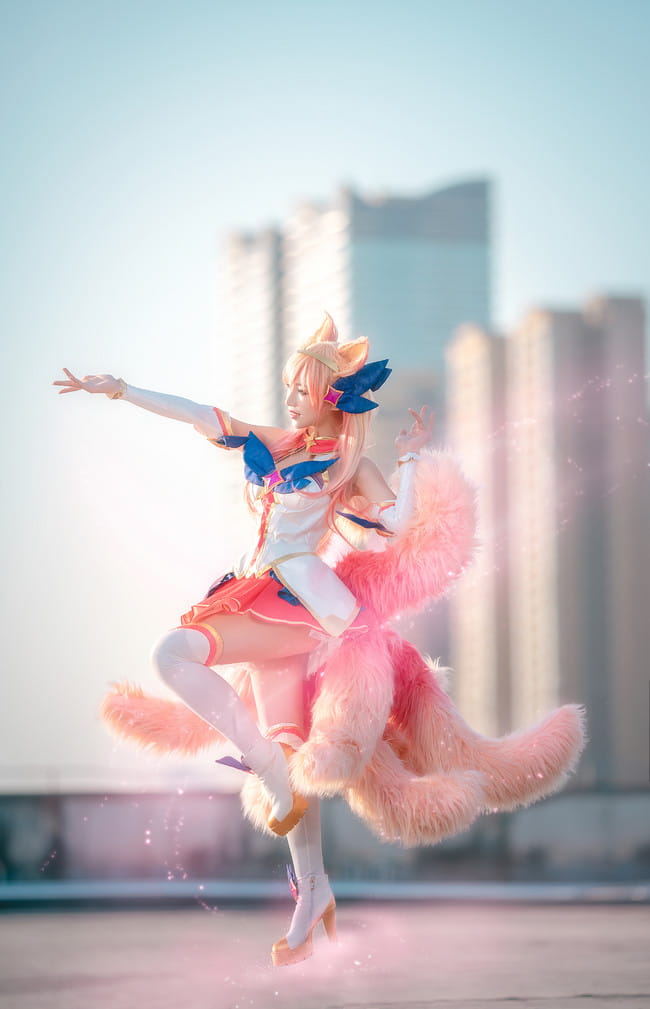 英雄联盟 星之守护者 九尾妖狐阿狸 cosplay