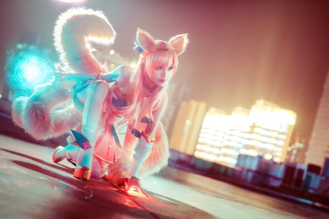 英雄联盟 星之守护者 九尾妖狐阿狸 cosplay