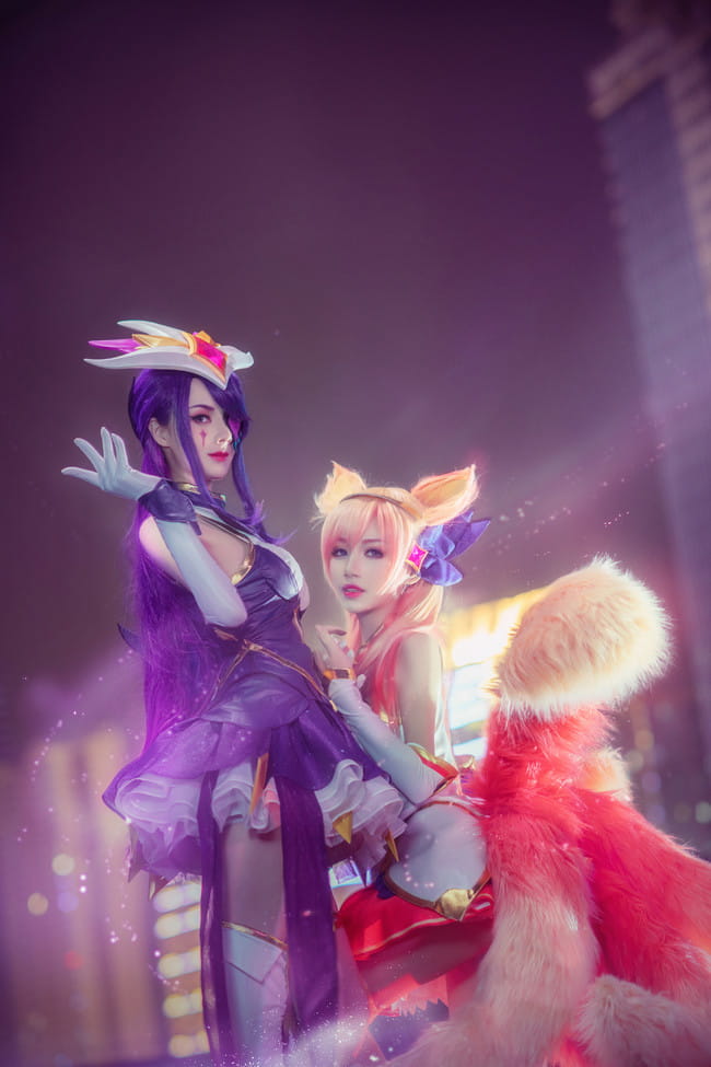 英雄联盟 星之守护者 九尾妖狐阿狸 cosplay