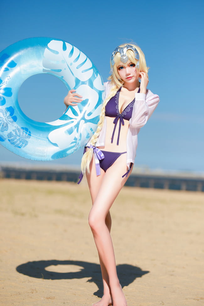 【cos正片】FateExtella 贞德 泳装