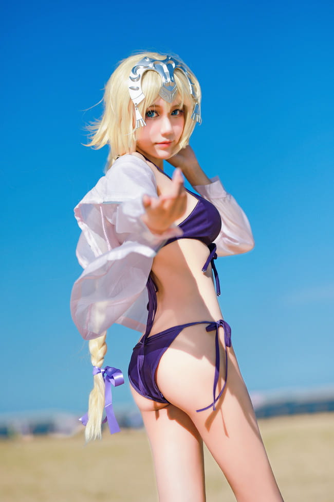 【cos正片】FateExtella 贞德 泳装