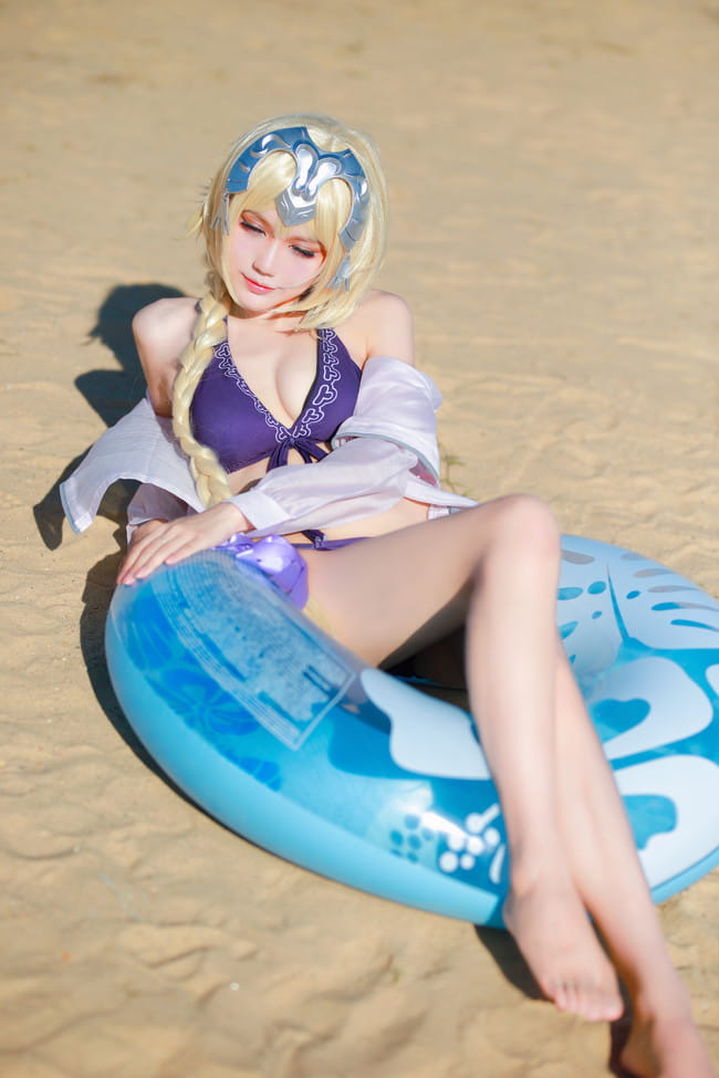 【cos正片】FateExtella 贞德 泳装