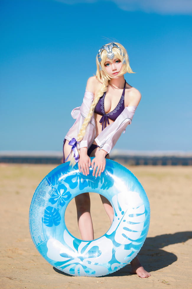 【cos正片】FateExtella 贞德 泳装