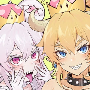 马里奥 库巴基 二次元女生头像