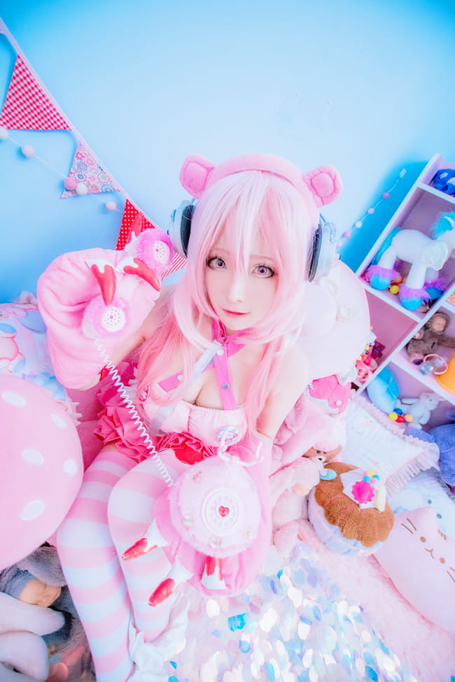 超级索尼子 暴力熊出镜 cosplay
