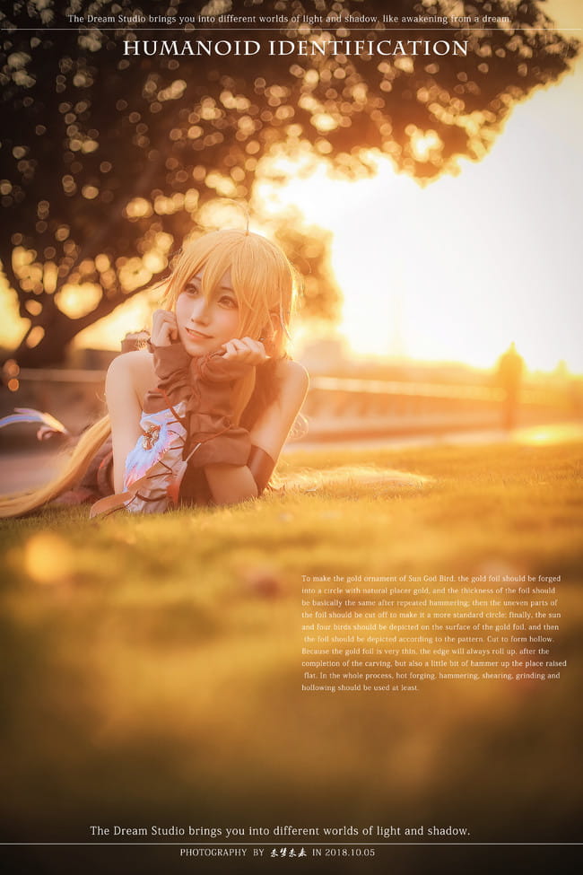 【cos正片】国家宝藏 太阳神鸟金箔