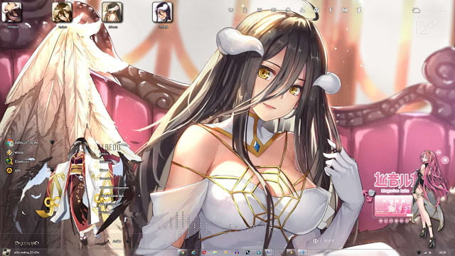 Windows7 萌化电脑主题 Overlord 雅儿贝德